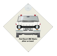 Ford Escort MkI Mexico 1970-74 (Red) Car Window Hanging Sign